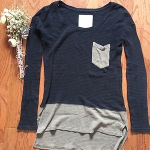 Free People Brown Knit Top